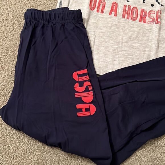 U.S. Polo Assn girls PJ set size 8 New - Picture 3 of 5